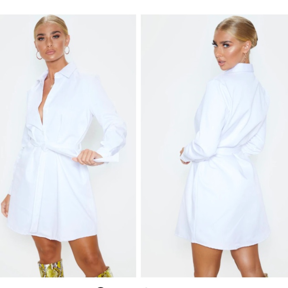 PLT Shirt Dress *not see through*
